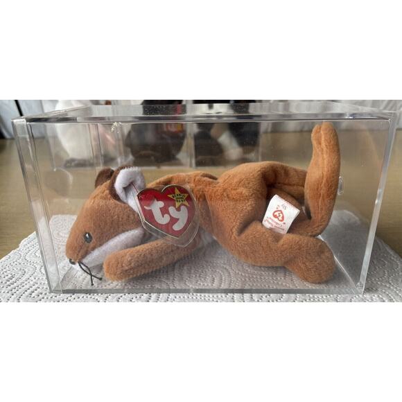 Ty Beanie Sly the Fox No Red Stamp in Tush Tag 1996 PVC Pellets‎ - Picture 1 of 8